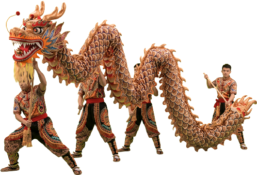 dragon chino de la danza del dragron